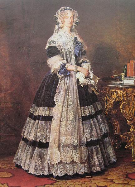 Franz Xaver Winterhalter Portrait of the Queen Sweden oil painting art